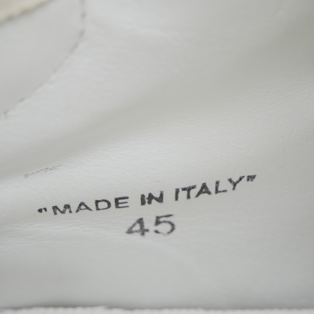 Off-White Off-Court 3.0 High Top Sneakers White Leather Mens Size 45 Made Italy - Picture 5 of 15